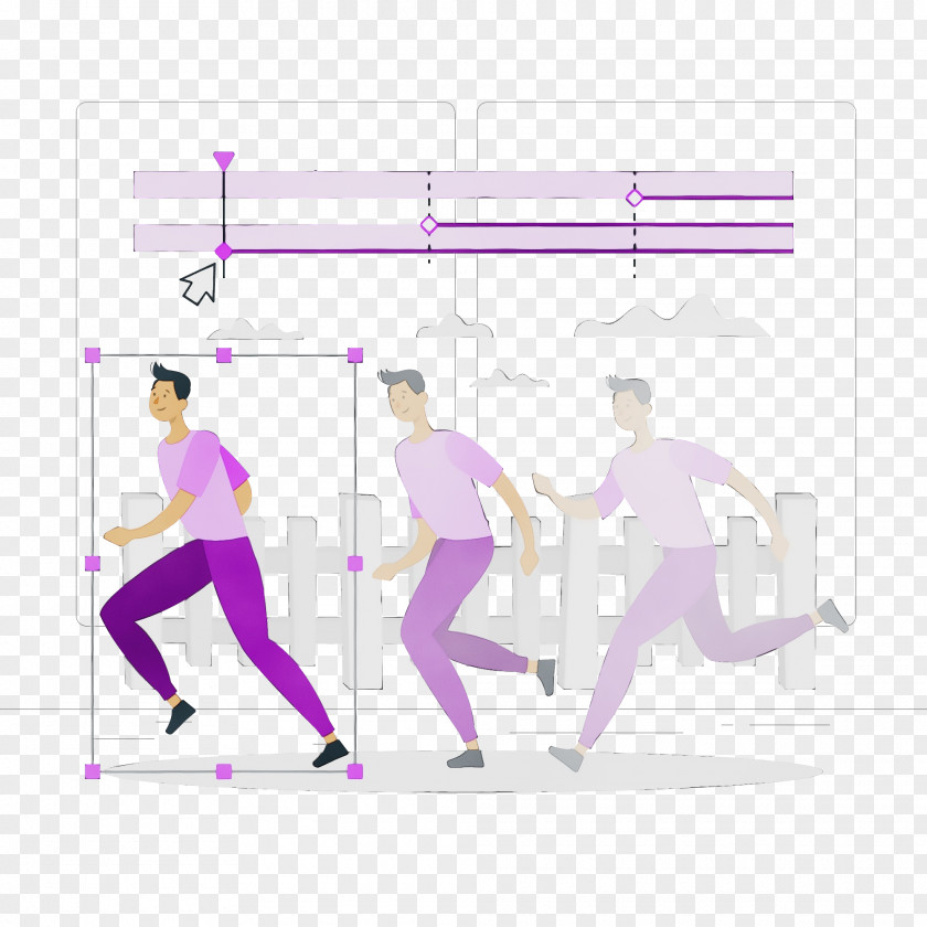 Physical Fitness Meter Purple Recreation Line PNG