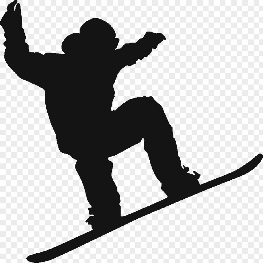 Snowboard Snowboarding Silhouette Skiing PNG