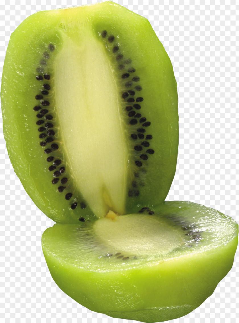 Green Cutted Kiwi Image Kiwifruit Three-dimensional Space PNG