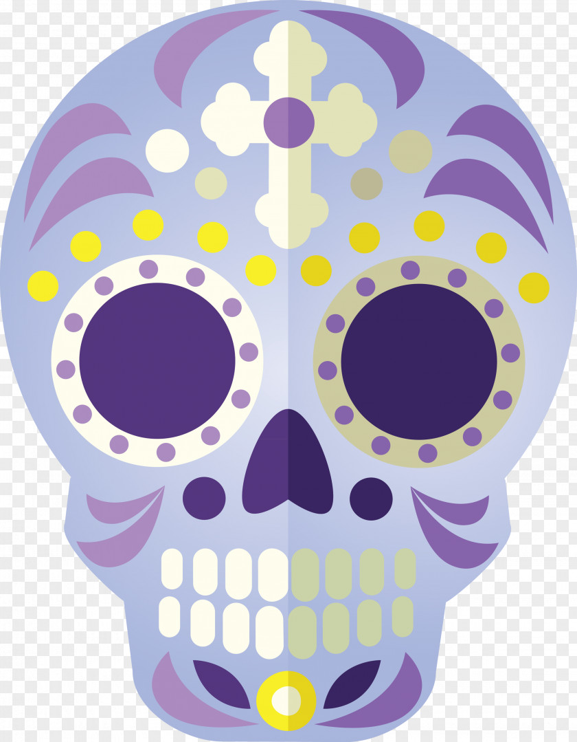 Skull Mexico Sugar Traditional PNG