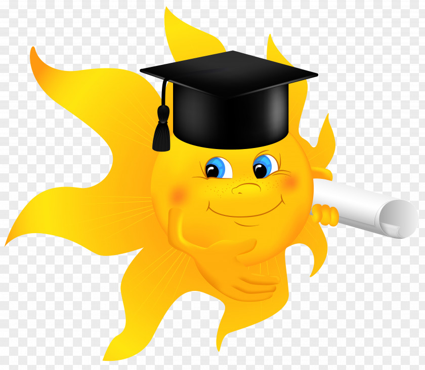 Sun With Diploma Clipart Image Graduation Ceremony Clip Art PNG