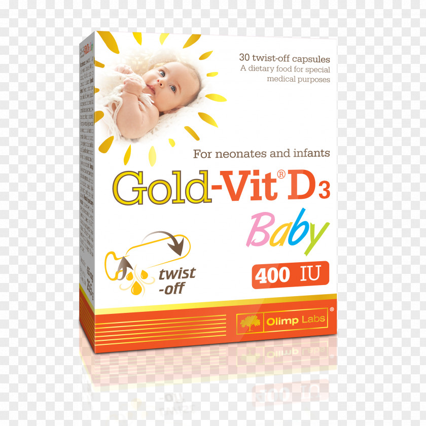 W,v K[,l Vitamin D Gold-Vit D3 Baby 60kaps Mineral PNG