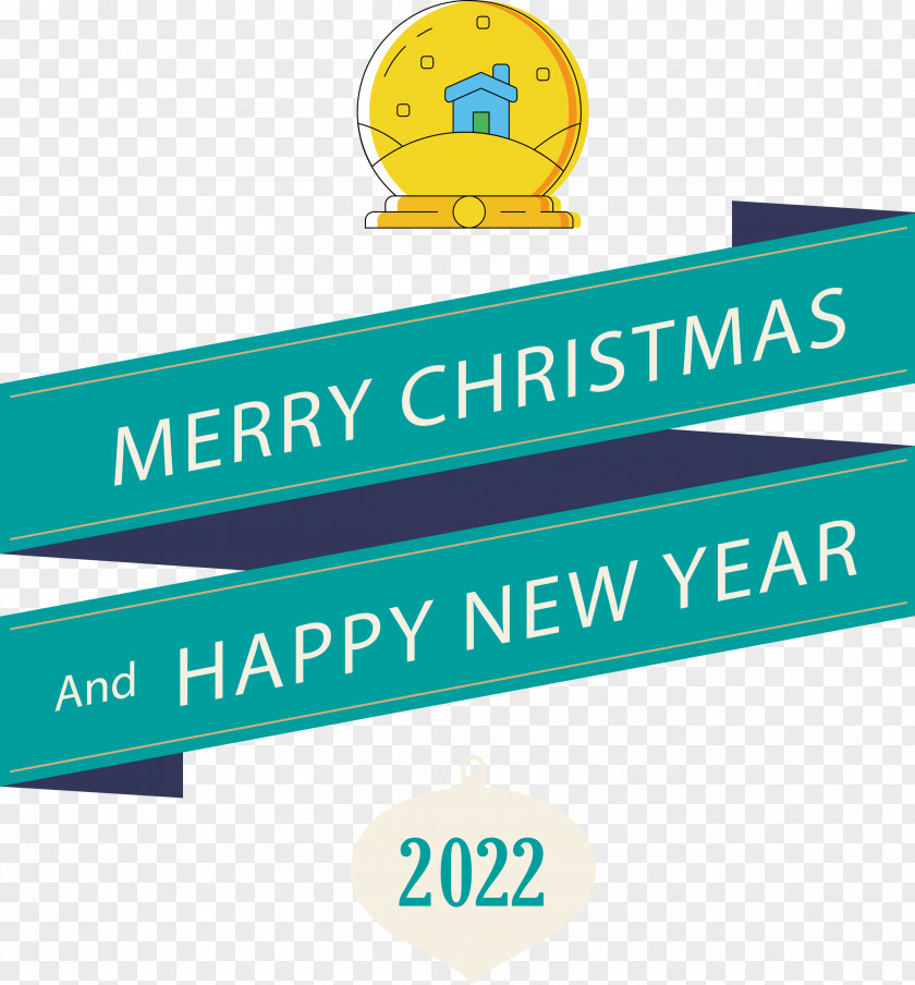 Merr Christmas Happy New Year 2022 PNG