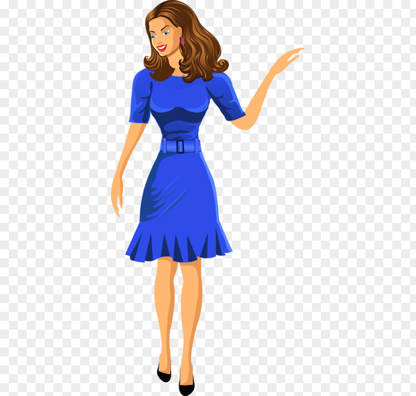 Woman Wearing A Blue Dress Family Child Parent PNG