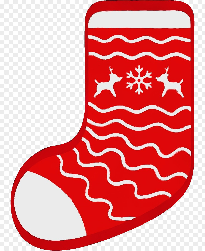Christmas Stocking Red PNG