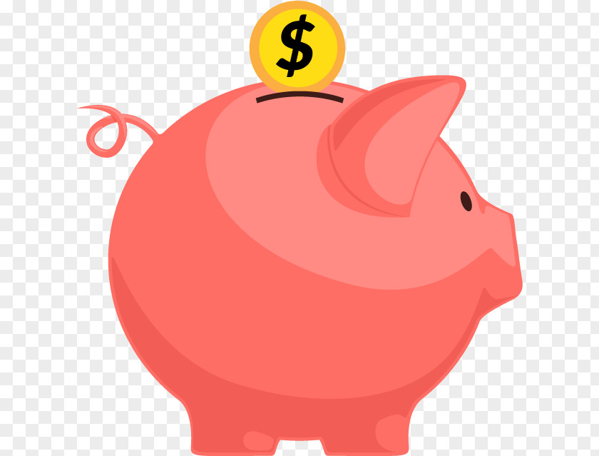 Money Handling Pink Piggy Bank PNG