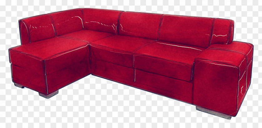 Outdoor Sofa Armrest Furniture Red Couch Bed Leather PNG