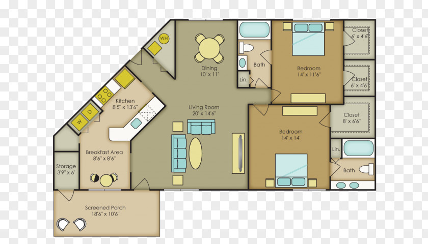 Tree Floor Plan Property PNG