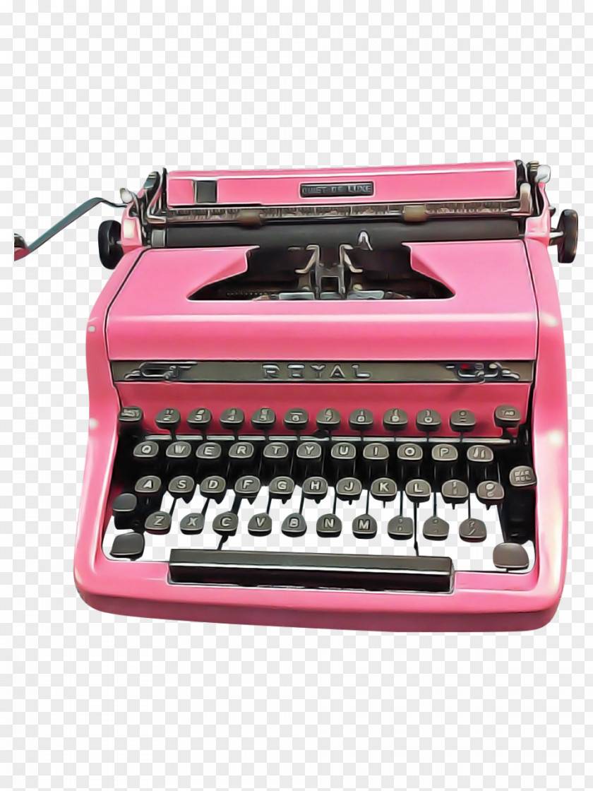 Typewriter Office Equipment Pink Supplies Space Bar PNG