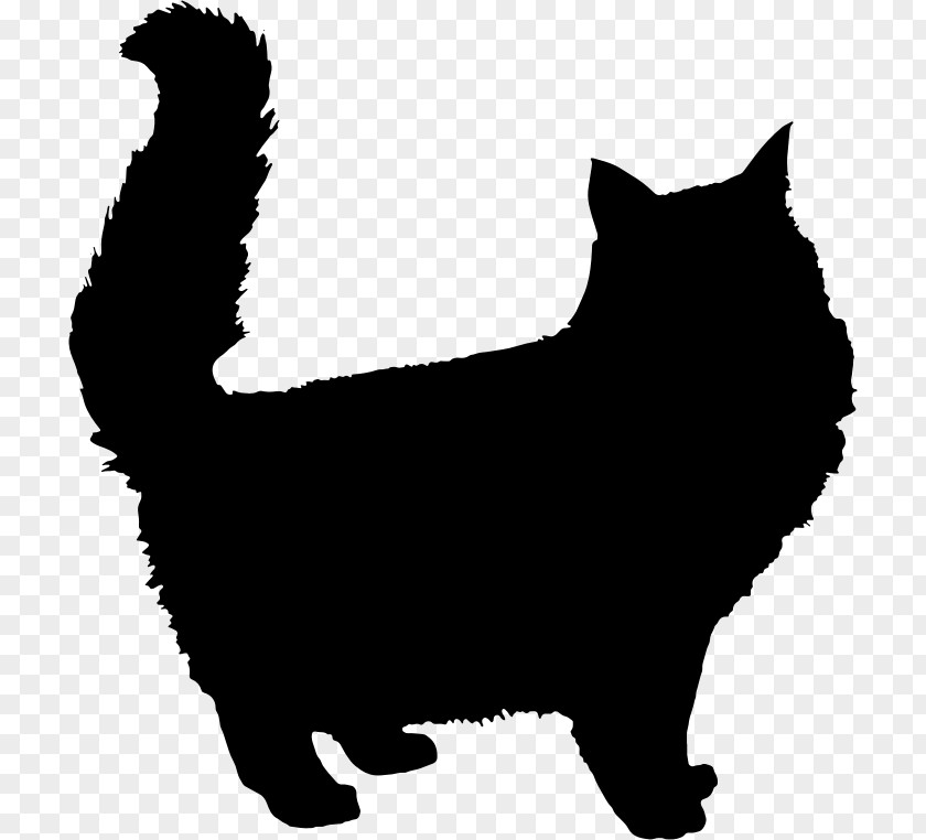 Animal Silhouettes Persian Cat Kitten Silhouette Clip Art PNG