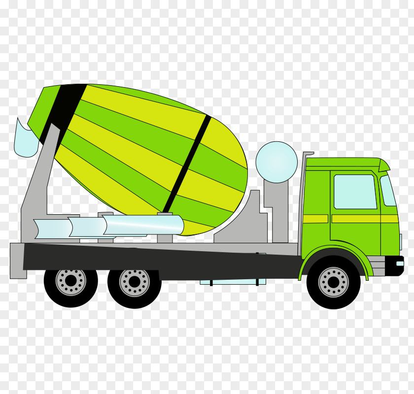 Construction Vehicles Vector Graphics Cement Mixers Car Truck Image PNG
