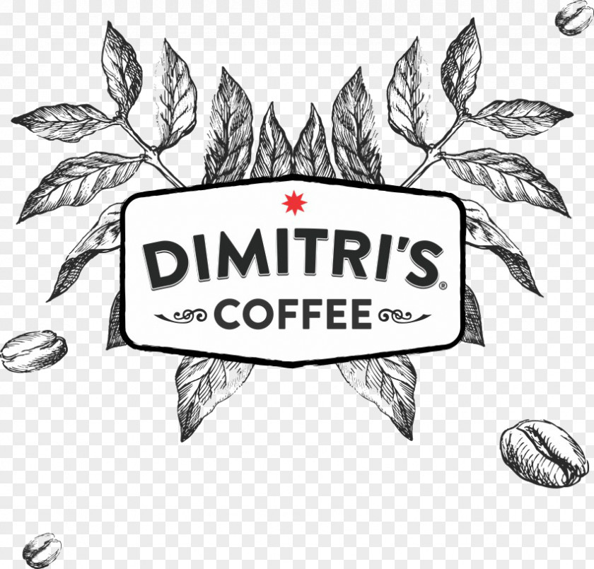 Dimitri's Coffee Logo Graphic Design News PNG