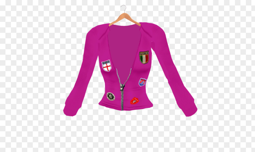 Jacket Sleeve Pink Softshell Blue PNG