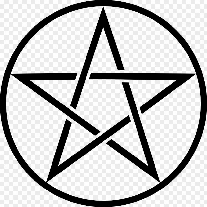 Blackandwhite Emblem Pentacle Clip Art Image Pentagram PNG