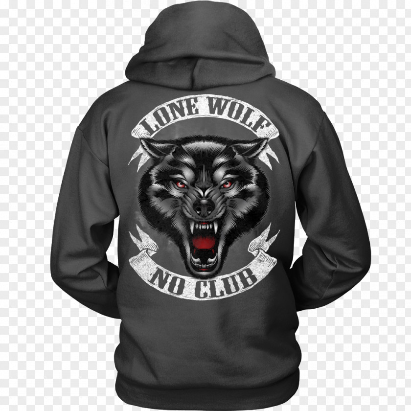 Dark Wolf Hoodie T-shirt Top Clothing PNG