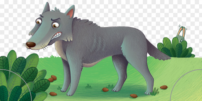 Hand Drawn Angry Wolf Gray Drawing Illustration PNG
