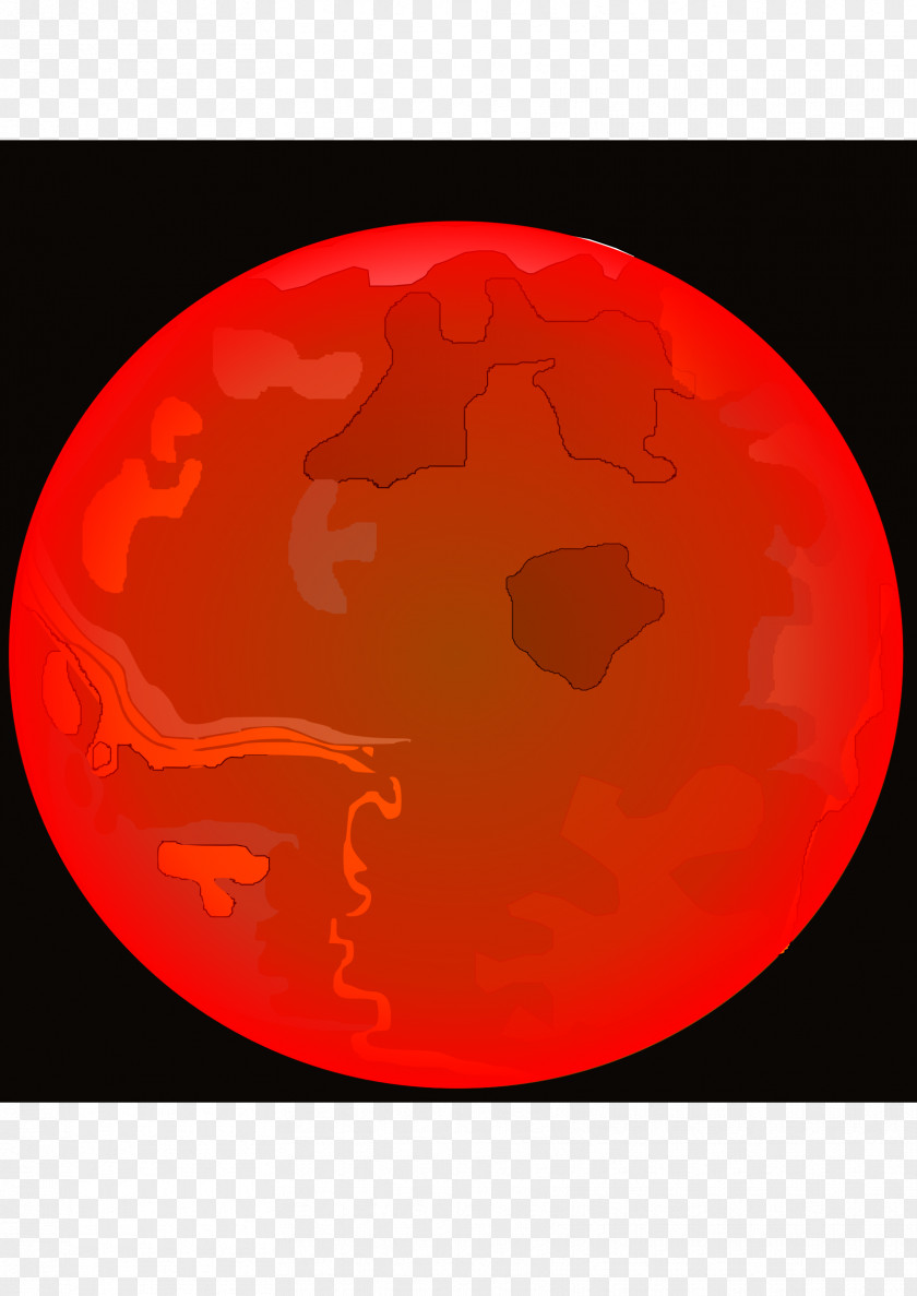 Mars Planet Sphere Font PNG