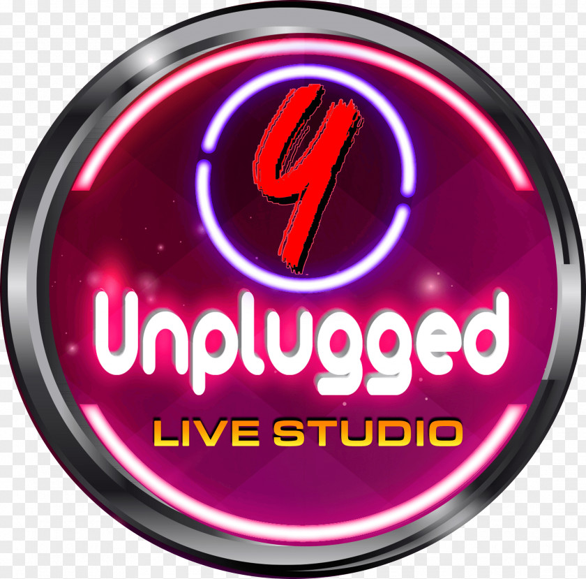 Unplugged Logo Product Brand Signage PNG