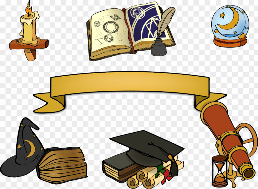Vector Books And Globe Cartoon Book PNG