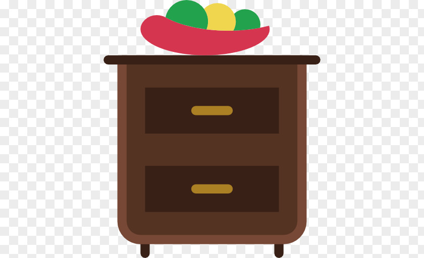 A Wooden Cupboard Nightstand Table Drawer Furniture PNG