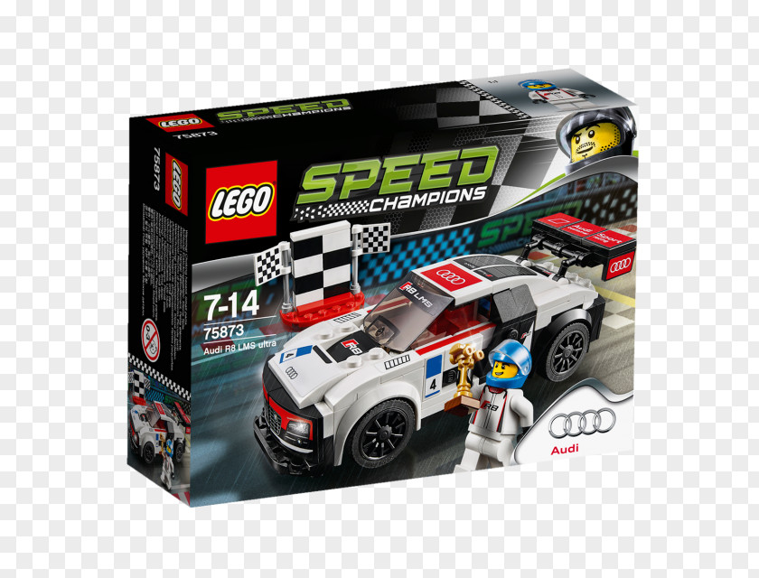 Audi Le Mans Quattro R8 LMS (2016) LEGO 75873 Speed Champions Ultra Lego PNG