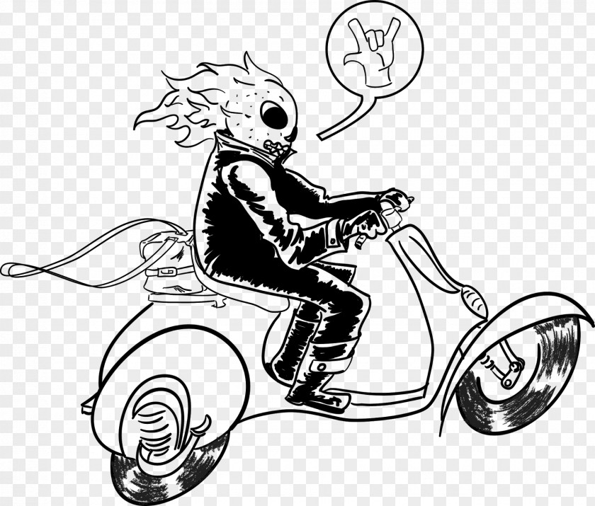 Ghost Rider Drawing Line Art PNG