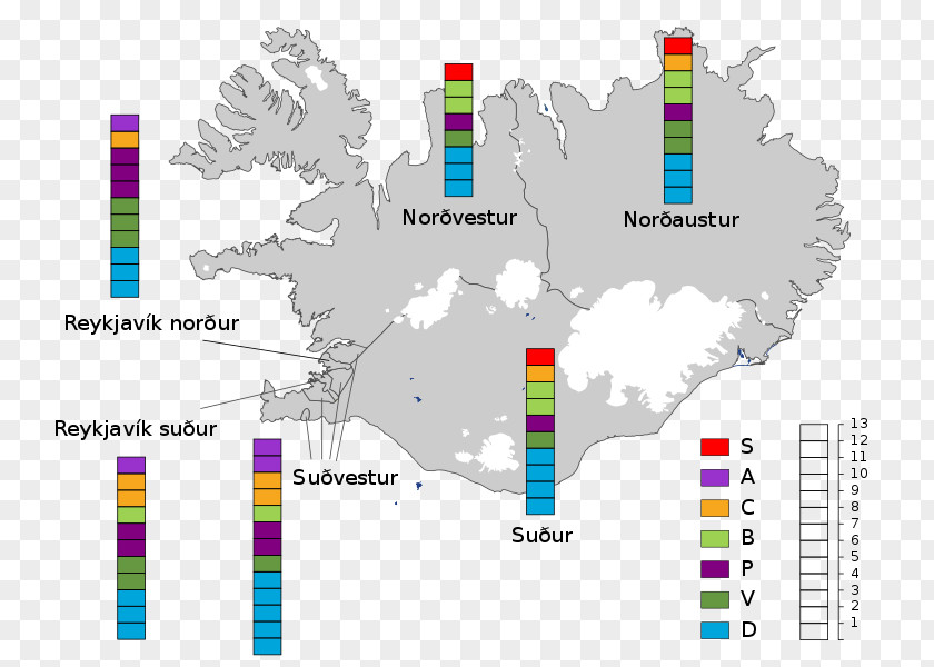 Map Image Icelandic Parliamentary Election, 2016 Blue Lagoon Language PNG