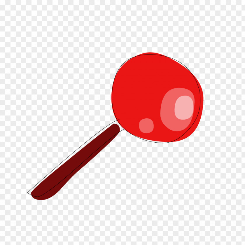 Red Lollipop Illustration PNG