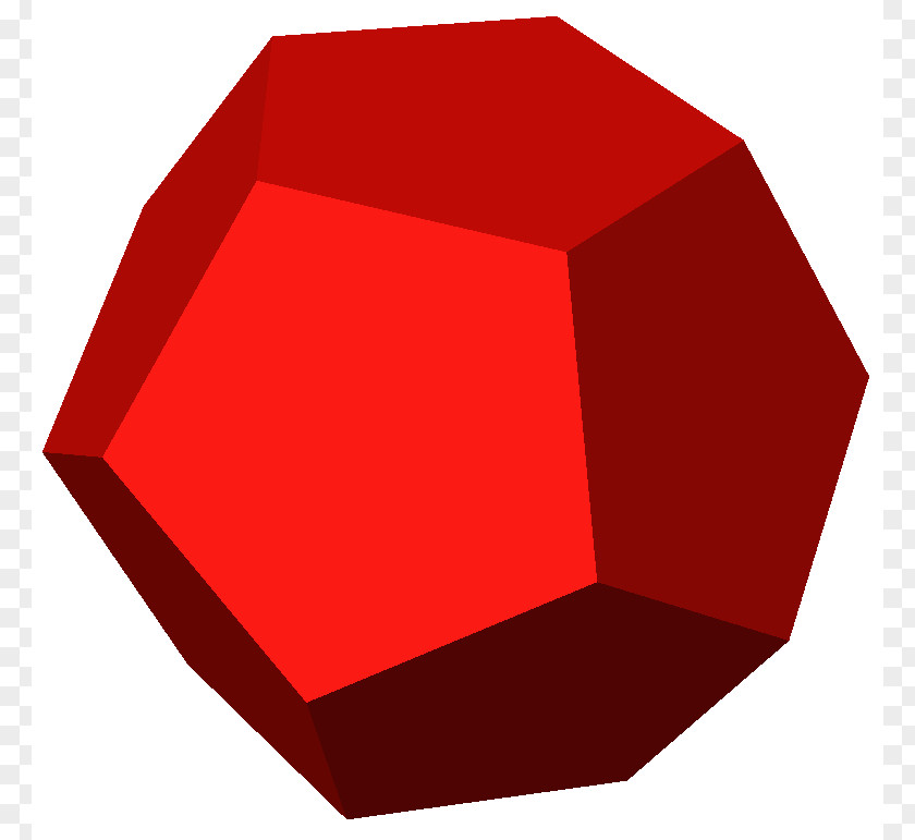 Uniform Regular Polyhedron Dodecahedron Geometry Platonic Solid PNG