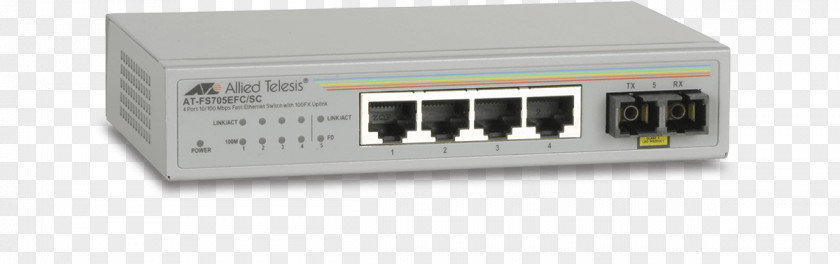 4 Ports EthernetOthers Wireless Access Points Router Allied Telesis AT FS705E Switch PNG