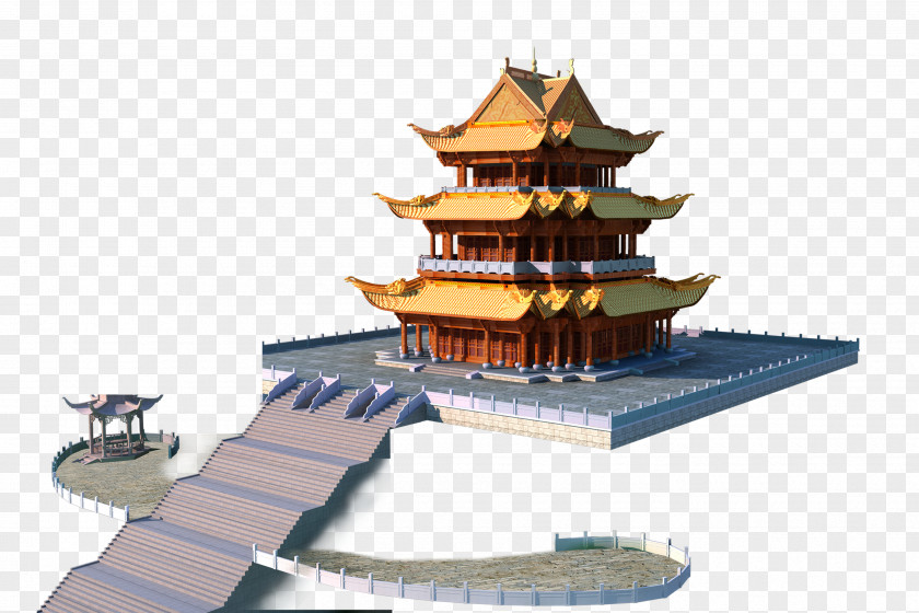 Creative Palace Pagoda Architecture PNG