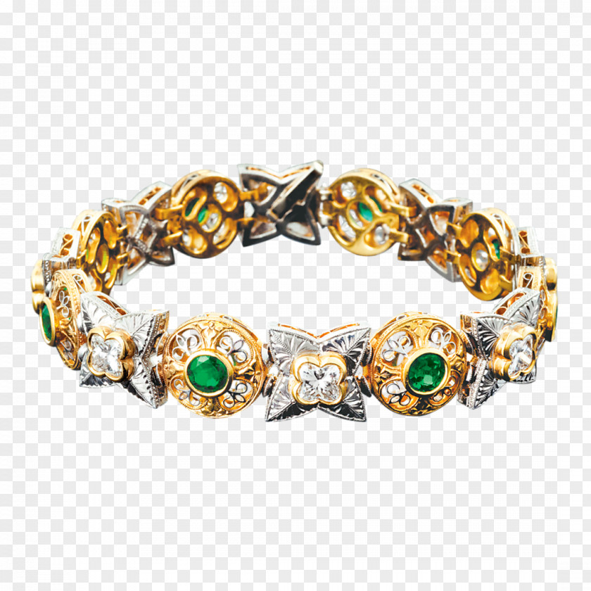 Emerald Bracelet Gemstone Bangle Colombian Emeralds PNG