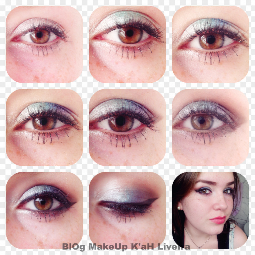 绿色 Eyelash Extensions Eye Shadow Liner Lip Gloss Make-up PNG