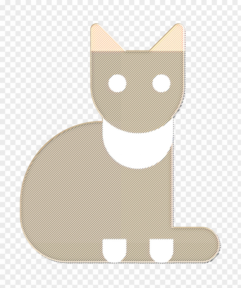 Fawn Whiskers Cat Icon Halloween Kitty PNG