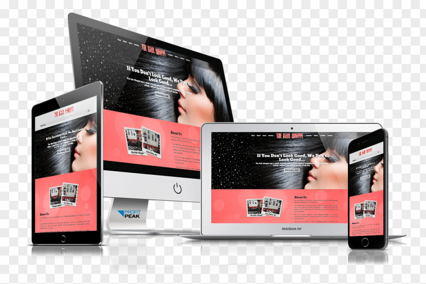 Hairdressing Vip Card Profit Peak Web Design & Marketing Responsive PNG