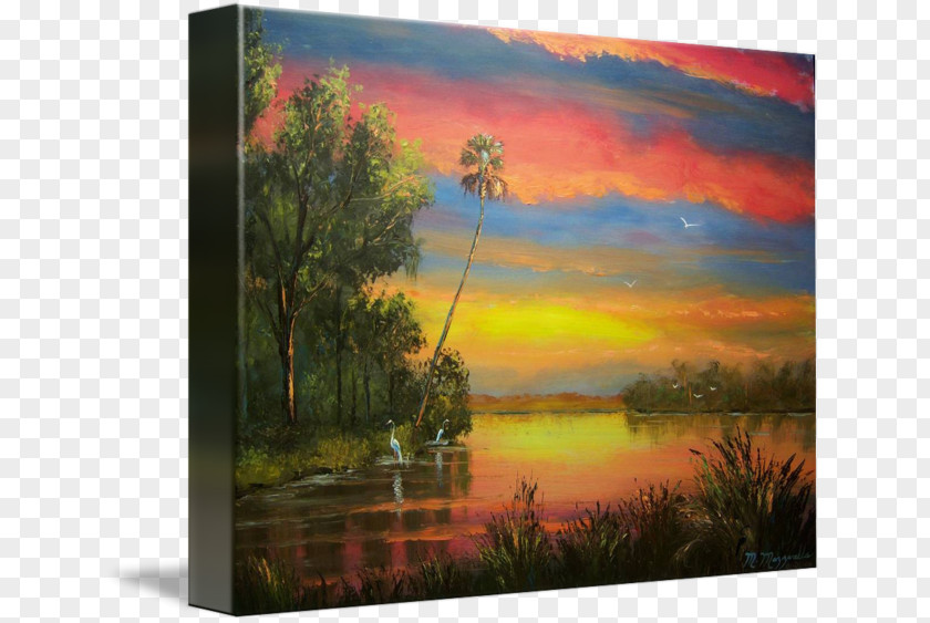 Painting Acrylic Paint Gallery Wrap Picture Frames PNG
