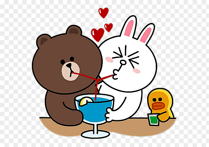 Bear Brown Sticker Line Friends Image PNG