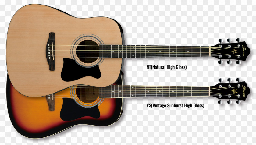 High-gloss Material Ibanez Steel-string Acoustic Guitar Dreadnought String Instruments PNG