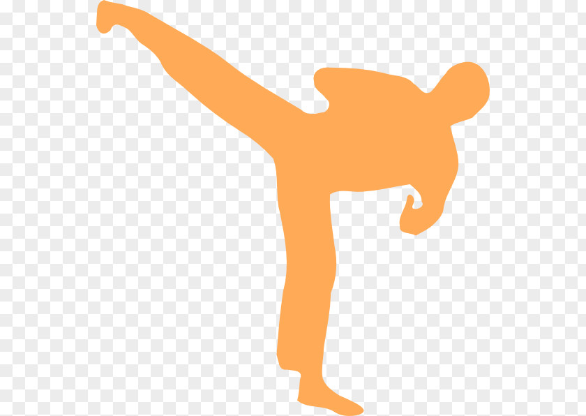 Karate Kickboxing Silhouette Clip Art PNG