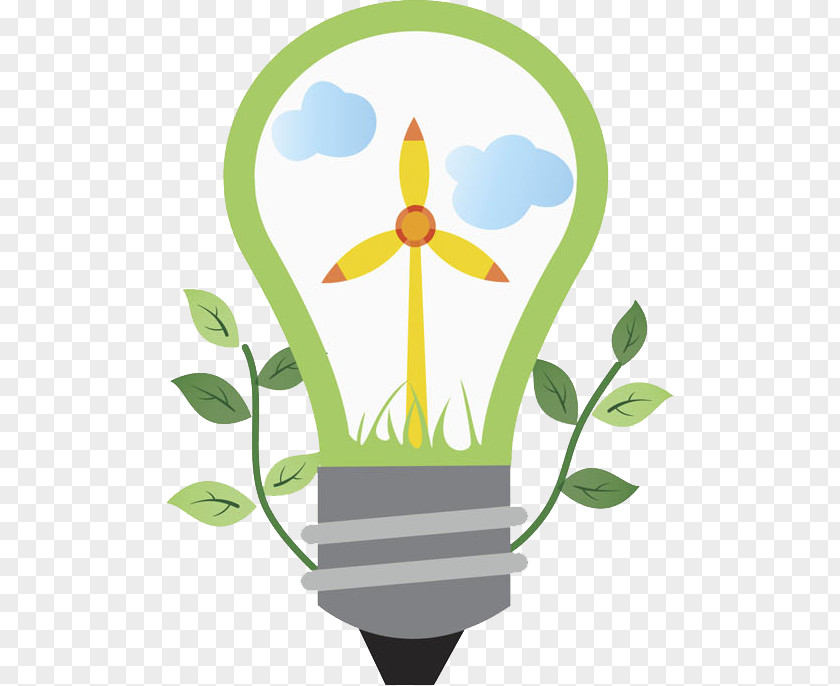 The Windmill In Bulb Light Download PNG