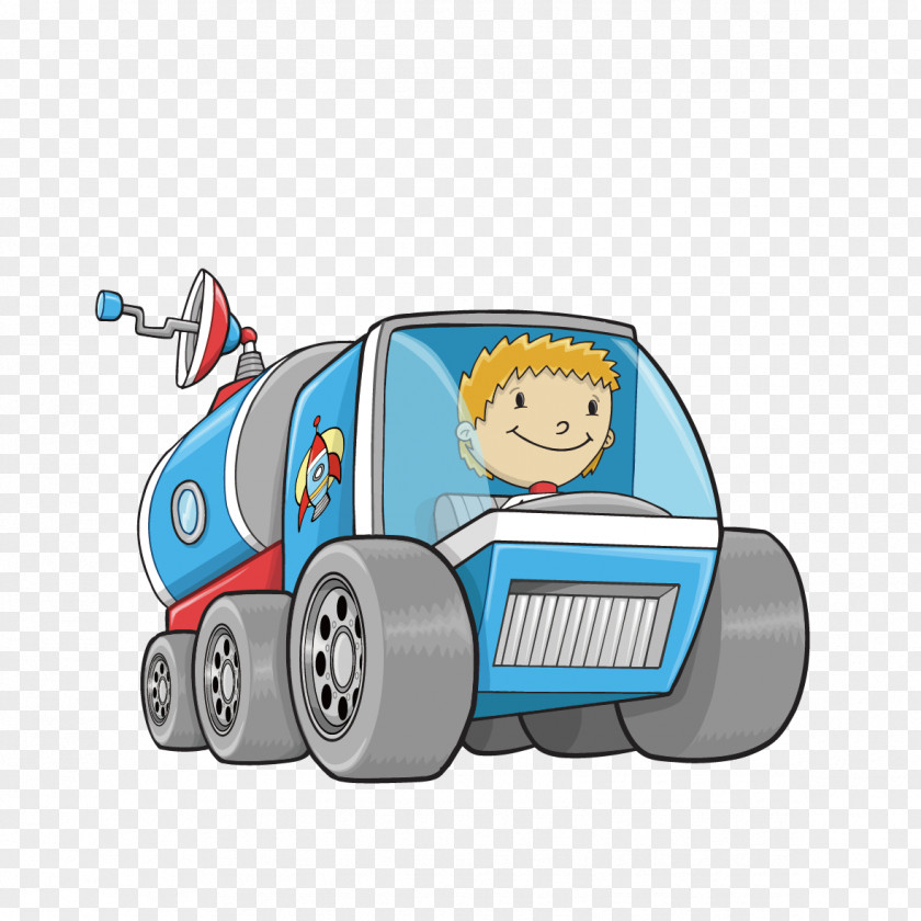 Cartoon Car Material PNG