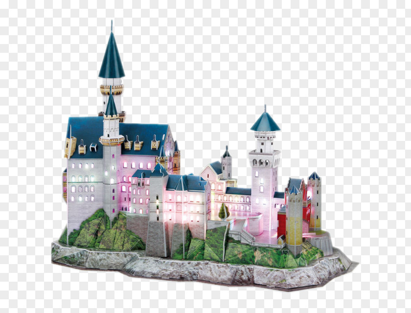 Castle Jigsaw Puzzles CubicFun Neuschwanstein 3D-Puzzle 3D Puzzle PNG