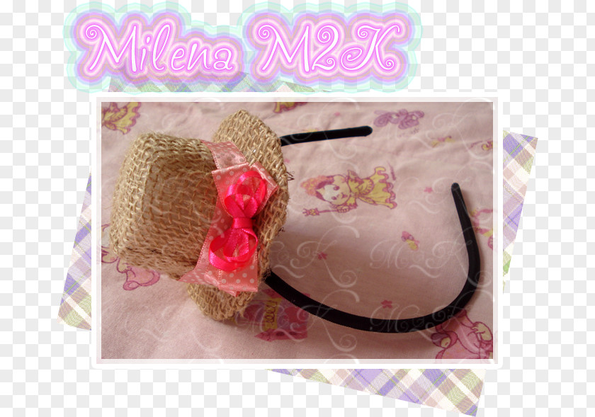 Chapeu De Palha Pink M PNG