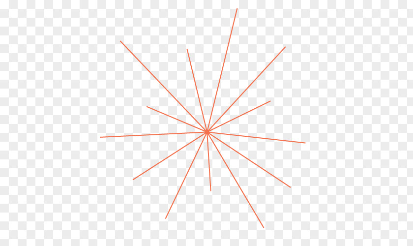 Orange Line Circle Point Triangle PNG