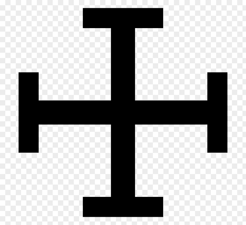 Heraldry Symbols And Meanings Cross Potent Crosses In Jerusalem PNG