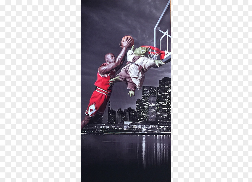 Michael Jordan Slam Dunk Basketball Player Air Yoda PNG