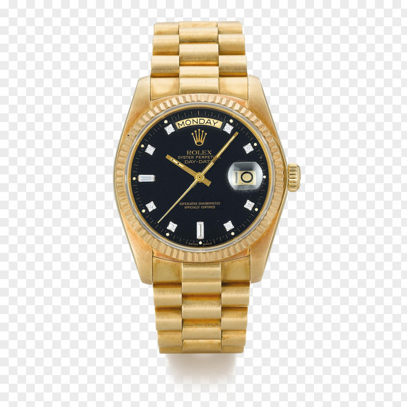 Rolex Black Gold Men's Watch Datejust Daytona Day-Date PNG