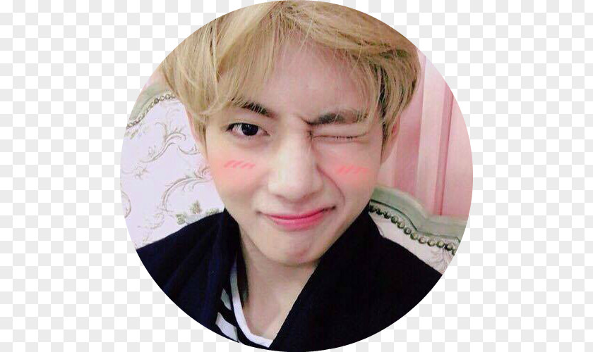 Taehyung Pink BTS Wink RUN Actor PNG