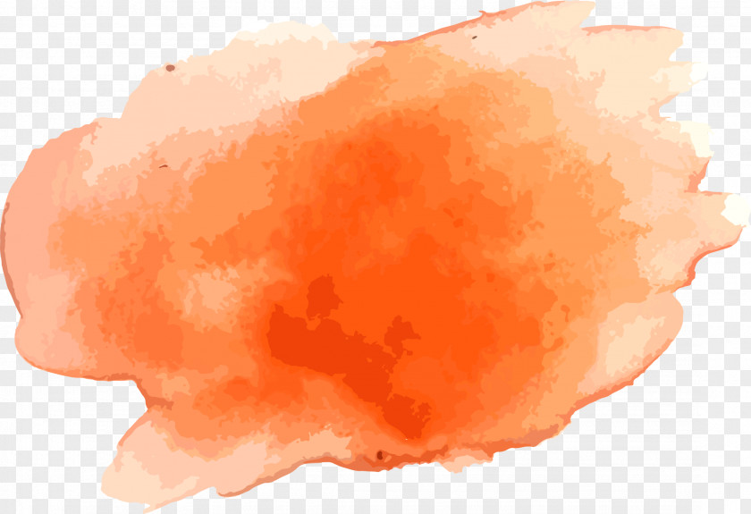 Watercolor Orange Graffiti Background Painting PNG