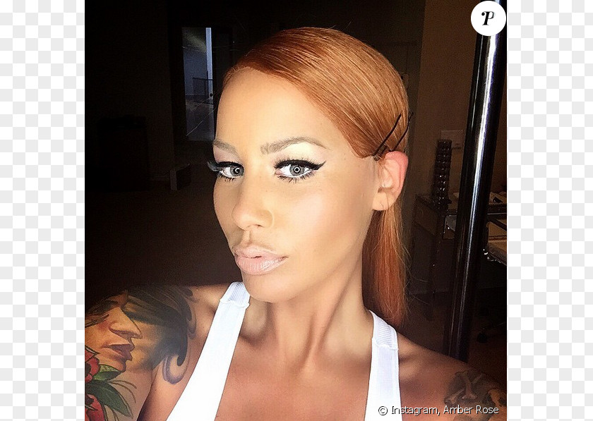 Hair Amber Rose Red Long Hairstyle PNG